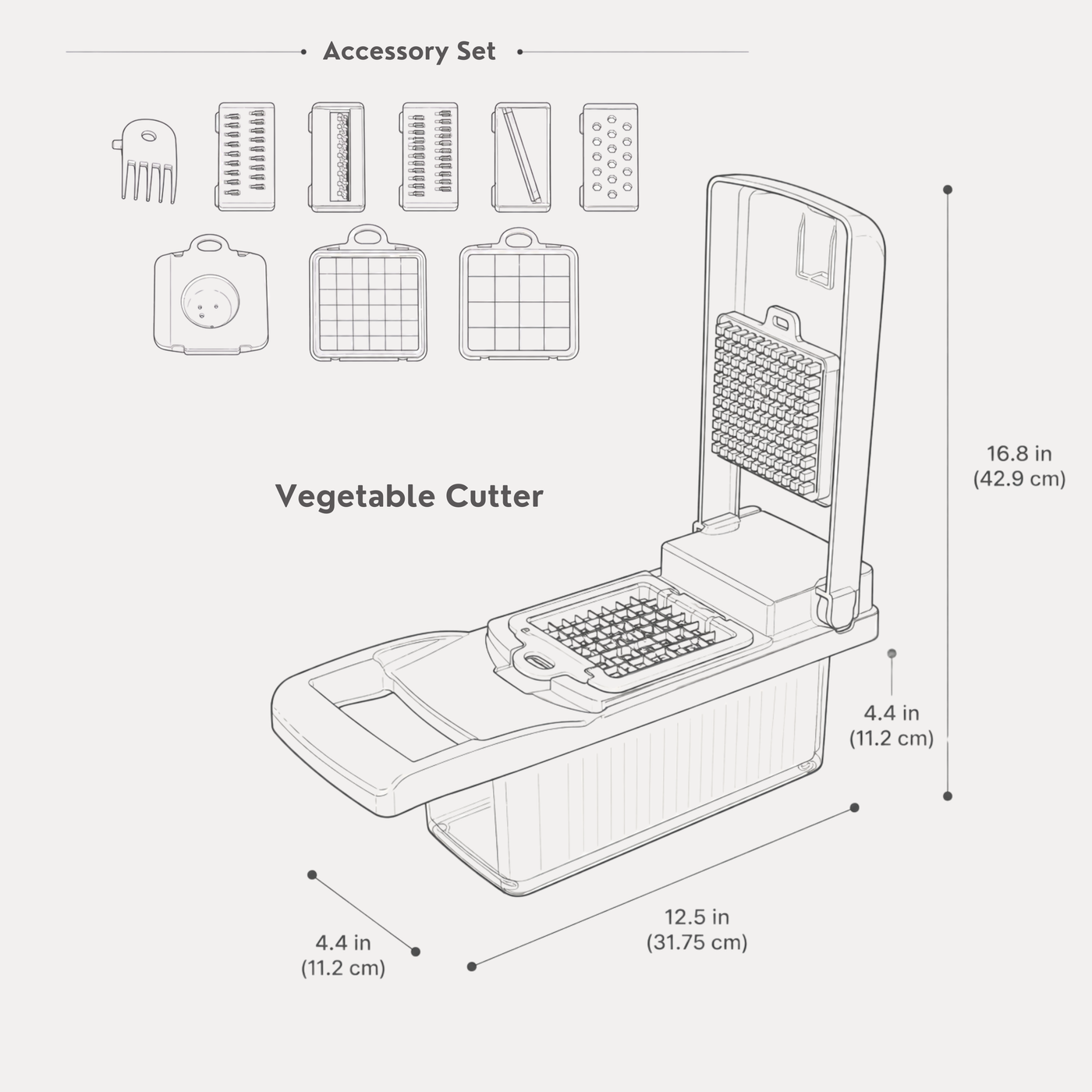 Vegetable Chopper – Multifunction Food Slicer for Fast & Easy Meal Prep